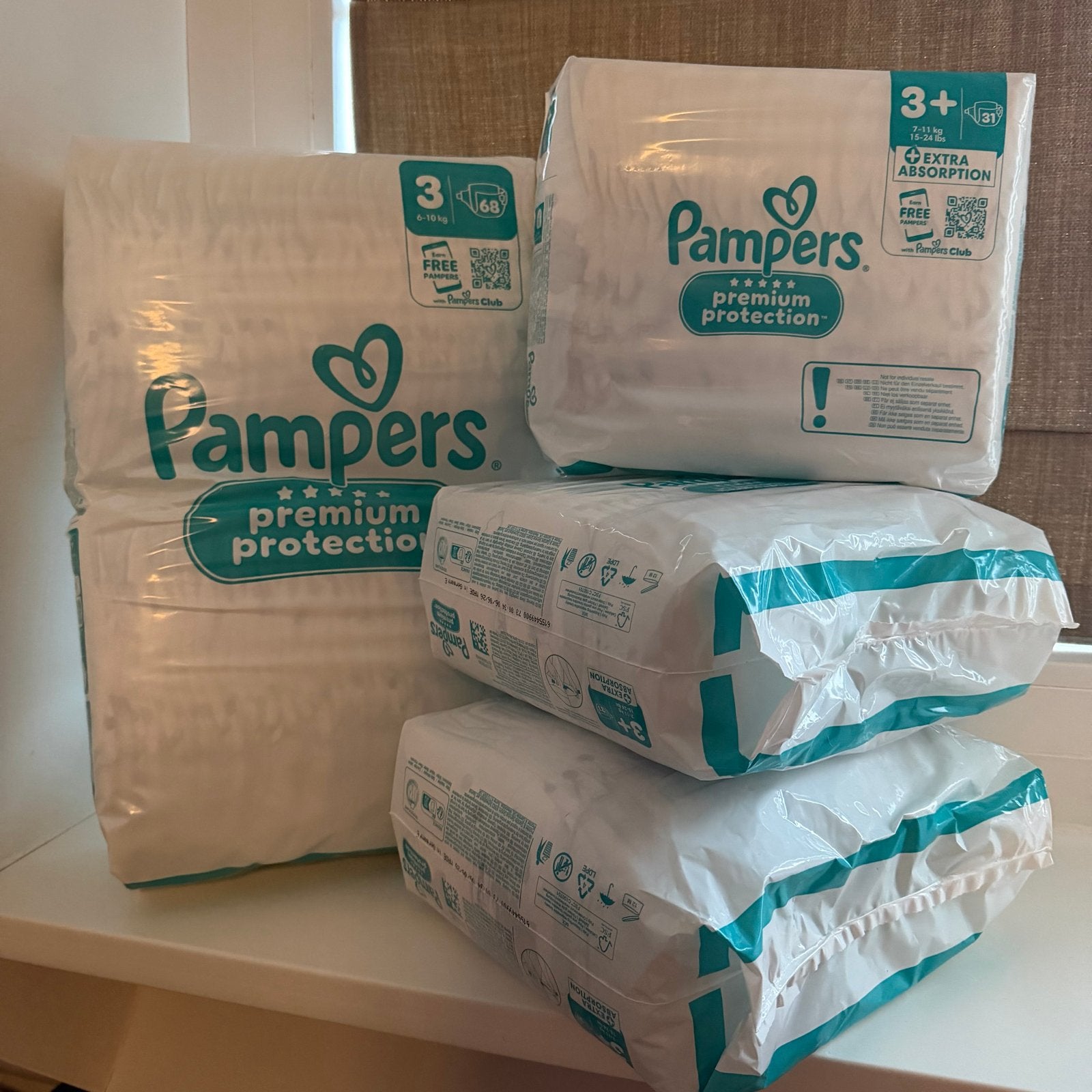 Pampers Premium Protection Luiers Maat 3 & 3+ (Nieuw), Ophalen, Nieuw