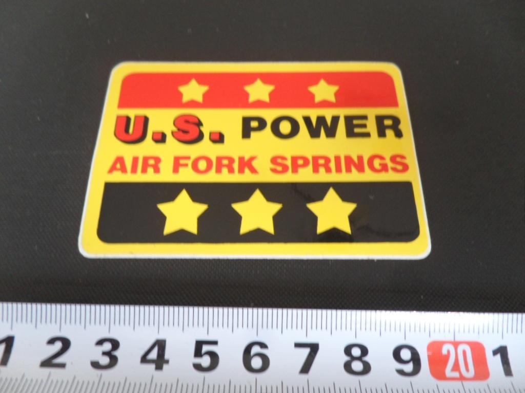 sticker U.S. POWER air fork springs, Verzamelen, Stickers, Zo goed als nieuw, Ophalen