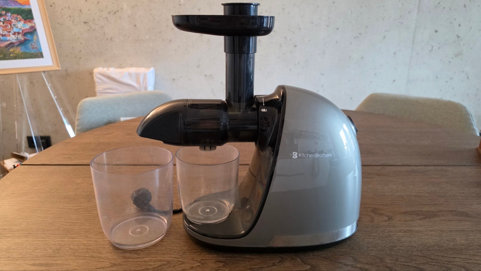 KitchenBrothers Slowjuicer - Zo goed als nieuw, Ophalen of Verzenden, Zo goed als nieuw, Elektrisch, Slowjuicer