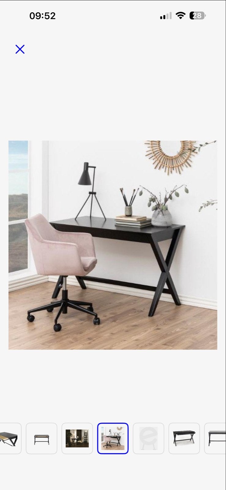 Bureau Wami table 120x60cm, Huis en Inrichting, Bureaus, Gebruikt, Computerbureau, Overige merken, Modern, Spaanplaat of MDF, Zwart