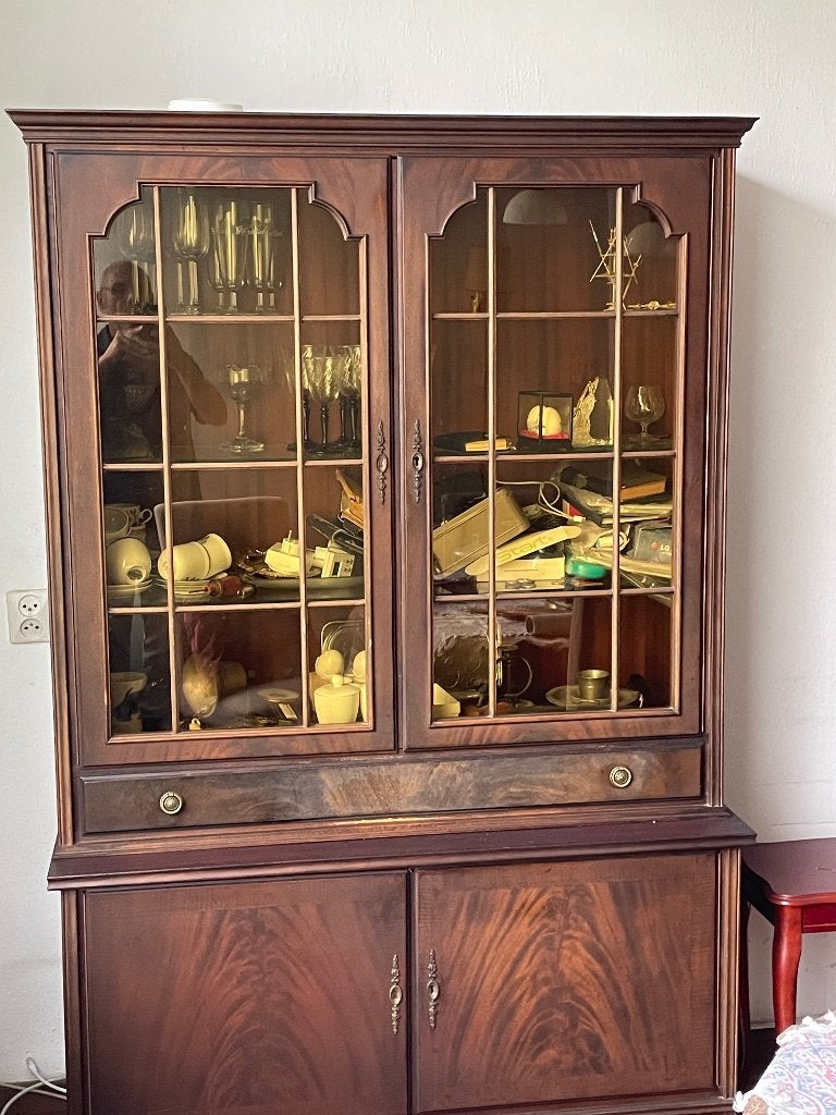 Vitrine kast, Ophalen, Gebruikt, Met deur(en), Klassiek
