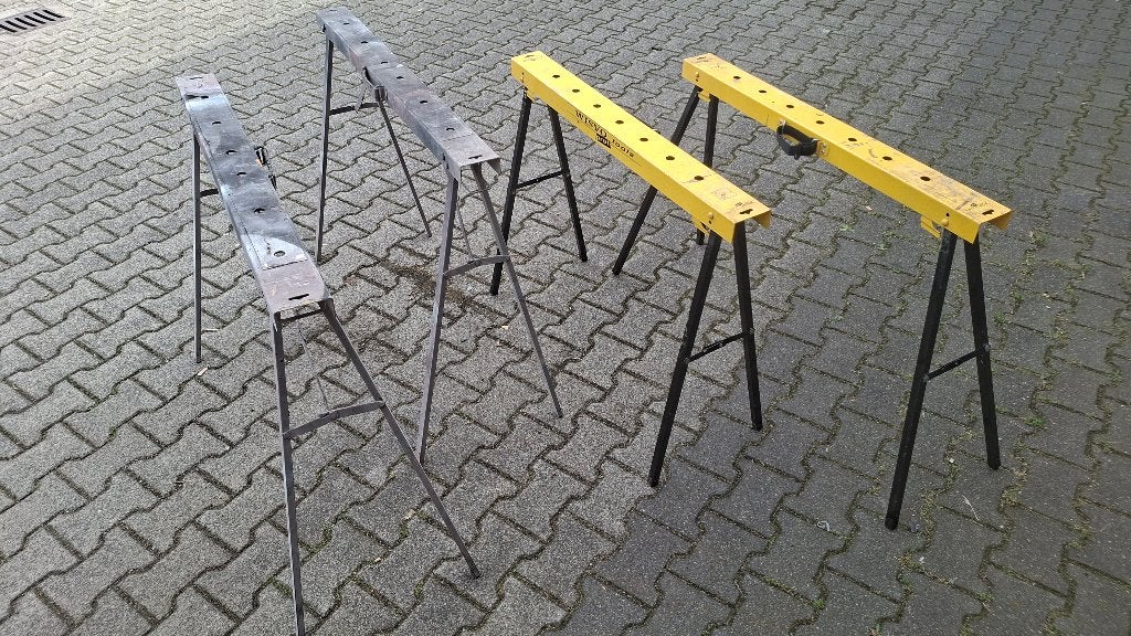 4x inklapbare schragen / bokken schraag bok, Ophalen, Gebruikt, 70 tot 120 cm, ,