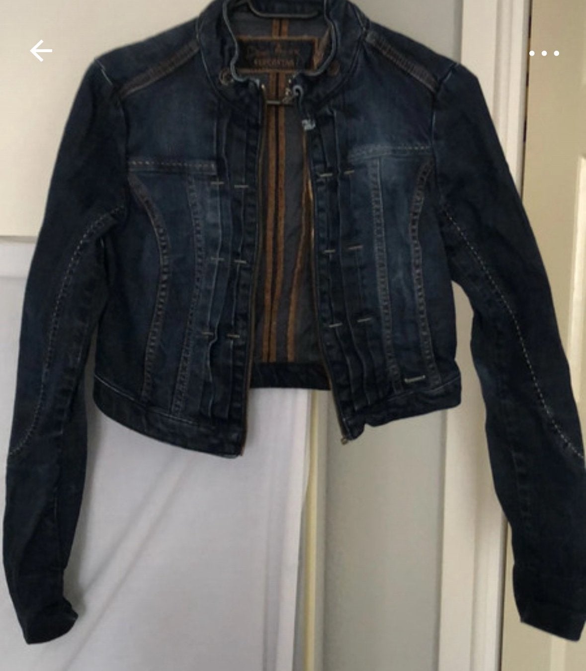 Donkerblauwe spijkerjasje van Denim Avenue Superstar maat S, Ophalen of Verzenden, Nieuw, Maat 36 (S), Blauw