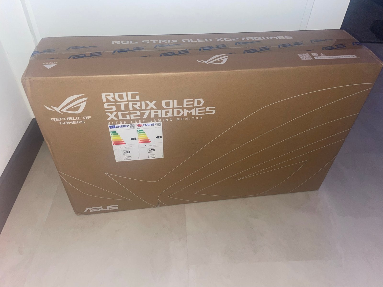 Nieuwe ASUS ROG Strix OLED XG27AQDMES Gaming Monitor, Computers en Software, Monitoren, Nieuw, Minder dan 1 ms, Quad HD (2K), 201 Hz of meer