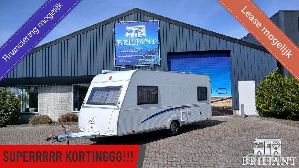 Buerstner 4606 caravan.. enkelebedden/trein/rondzit, Caravans en Kamperen, Caravans, Rondzit, Bedrijf, Mover, Bürstner