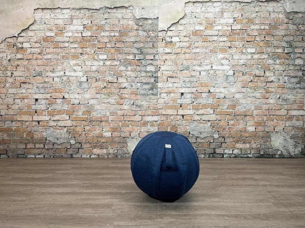 VLUV SOVA Zitbal – Blauw stof, Ophalen, Zo goed als nieuw, Blauw, Overige typen
