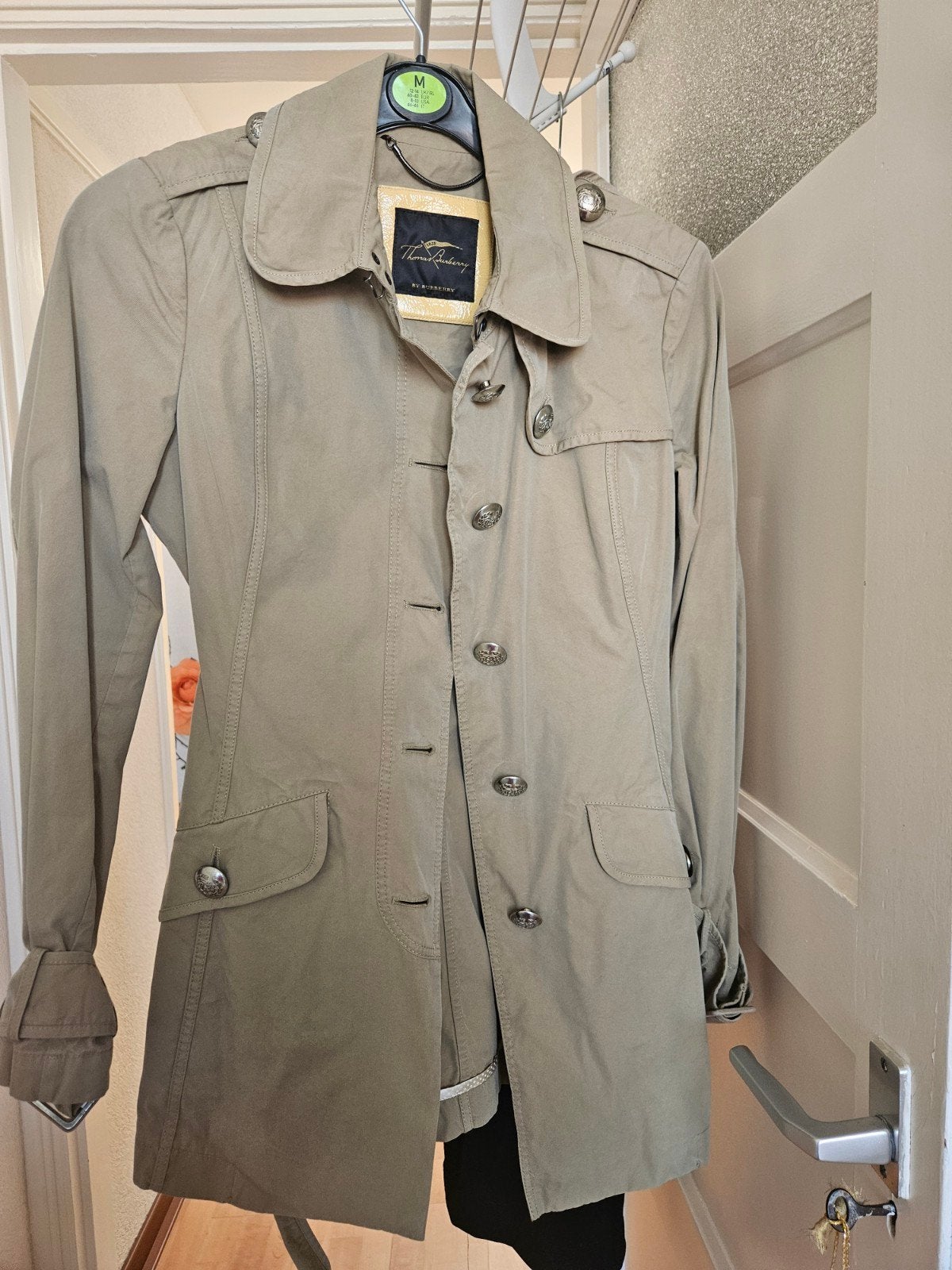 Thomas Burberry Trenchcoat - Maat M, Maat 38/40 (M), Beige, Ophalen of Verzenden, Zo goed als nieuw