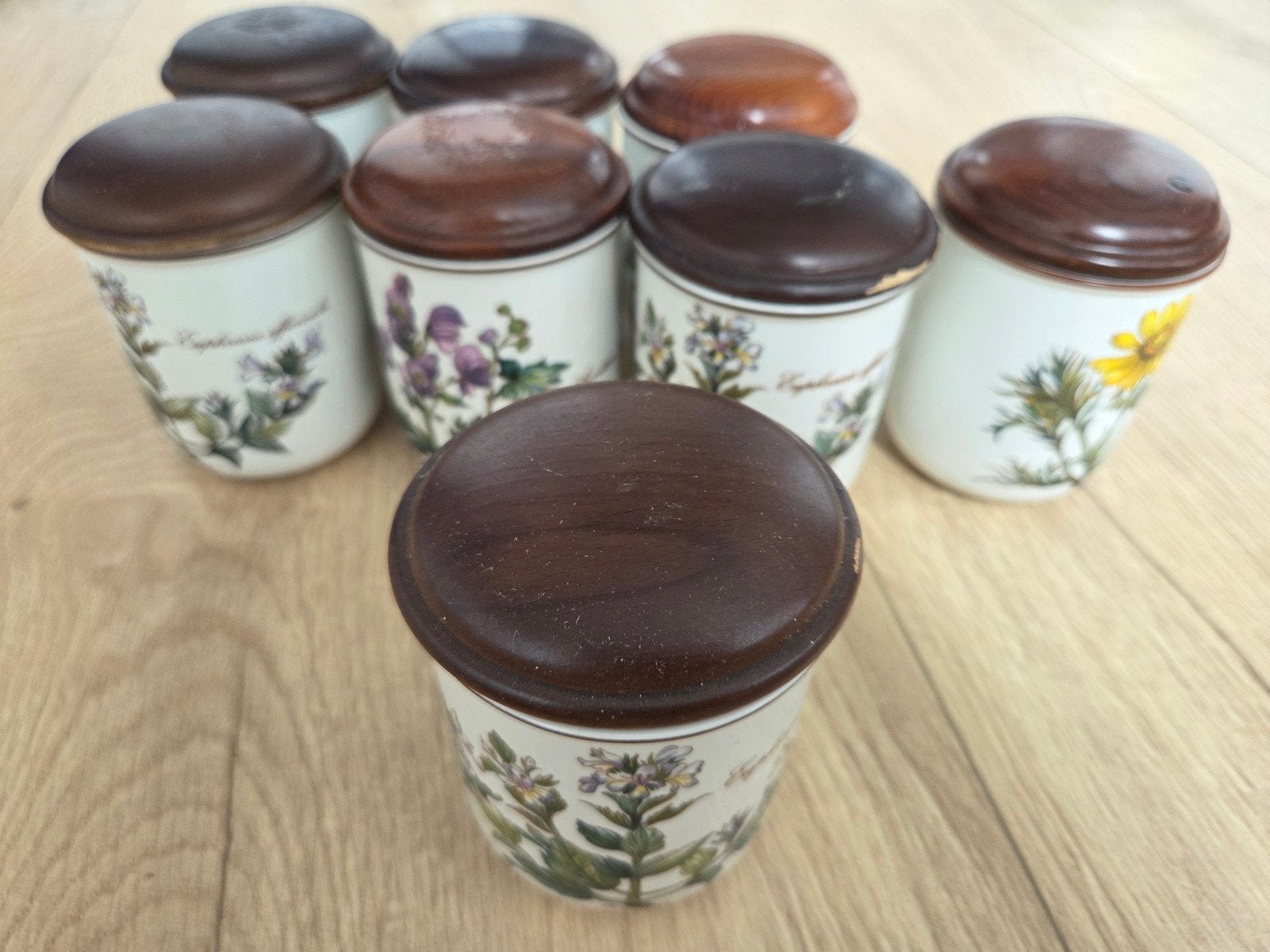 Set van 8 Villeroy & Boch Botanica potjes - Vitro-Porcelaine, Ophalen of Verzenden