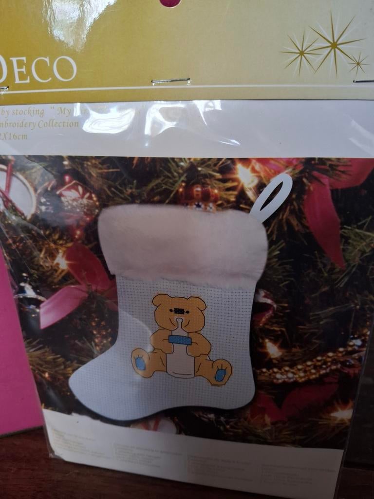 Babysok blauw, Ophalen of Verzenden, Nieuw, Borduurpakket