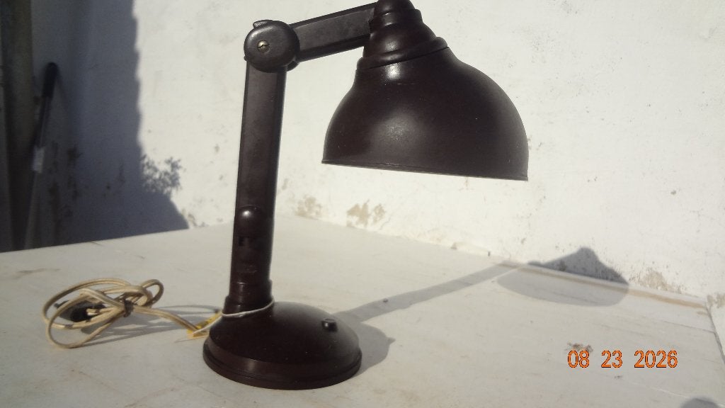 Futurit bakelieten art deco lamp, Art deco, Verzenden, E27 (groot), Zo goed als nieuw