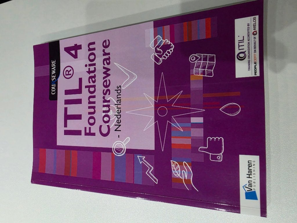 Courseware - ITIL 4 Foundation Courseware - Nederlands, Ophalen, Niet van toepassing, Diverse auteurs, Zo goed als nieuw