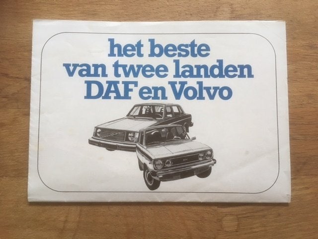 DAF en Volvo brochure - Het beste van twee landen, Gelezen, Volvo, Ophalen of Verzenden, DAF / Volvo