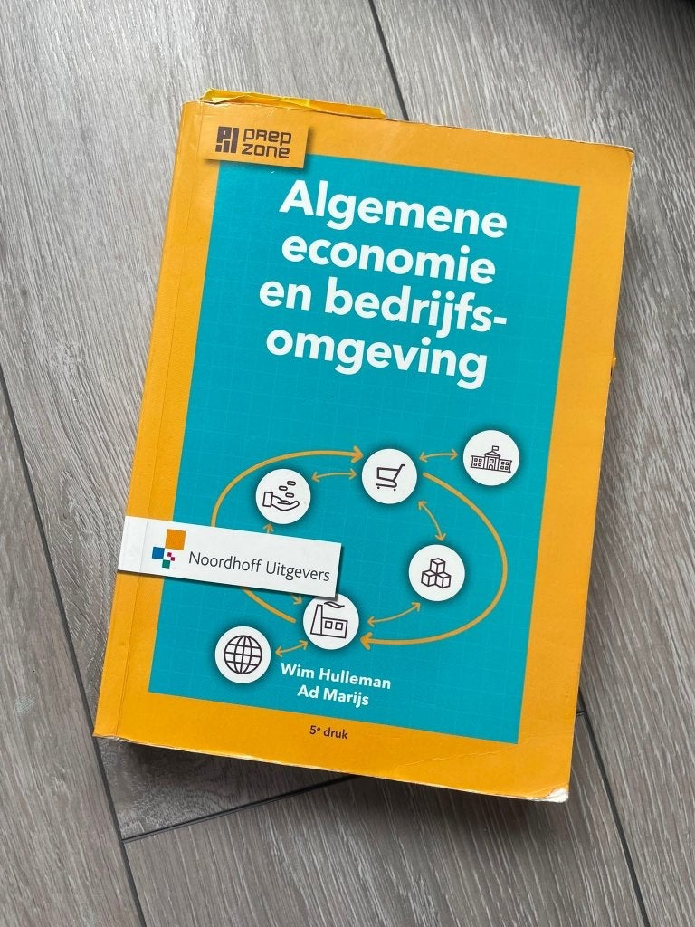 Algemene Bedrijfseconomie 5e druk (Hulleman & Marijs), Gelezen, Noordhoff Uitgevers, Beta, HBO