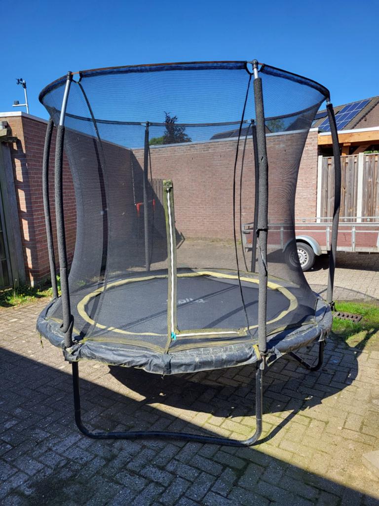 Salta trampoline 2,5m met veiligheidsnet, Ophalen, Gebruikt