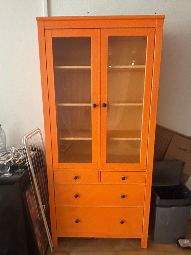 oranje servieskast, Ophalen, Gebruikt, Met deur(en), 50 tot 100 cm
