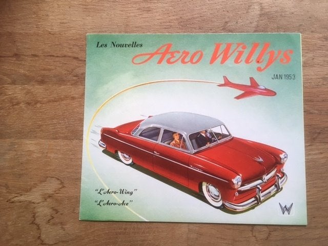 Aero Willys Brochure       Januari 1953 -      Zeer Zeldzaam, Ophalen of Verzenden, Overige merken, Gelezen, Willys-Overland Export Corporation
