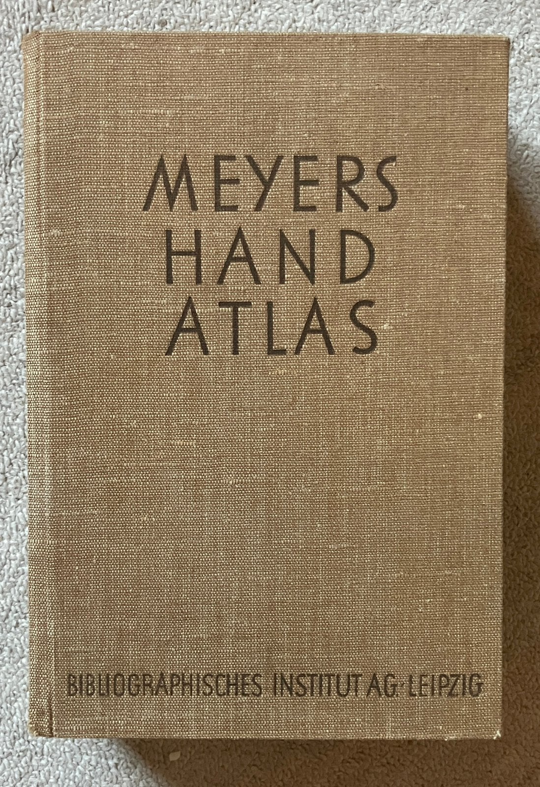 Antieke Meyers Hand-Atlas (1933) – 9e Herziene Editie, Ophalen of Verzenden