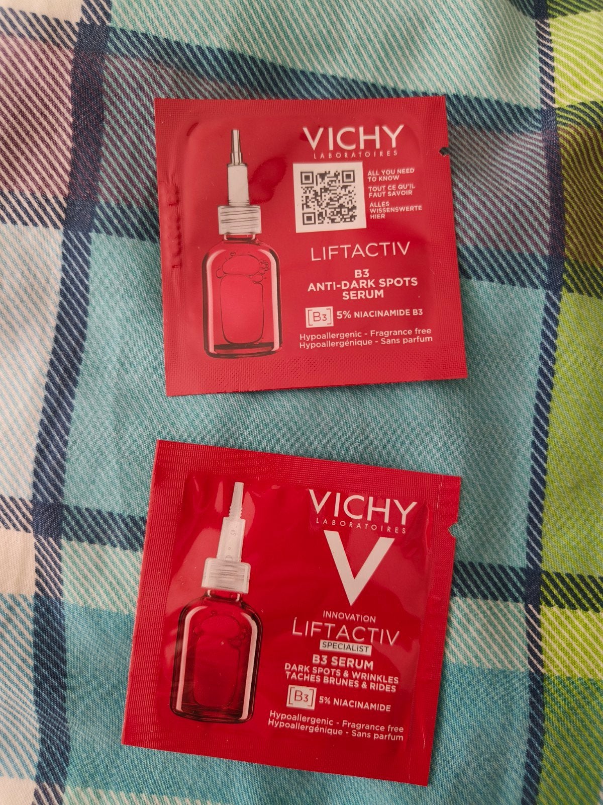 Vichy Liftactiv B3 Anti-Dark Spots Serum - Proefje sample, Ophalen of Verzenden, Nieuw, Gehele gezicht, Verzorging