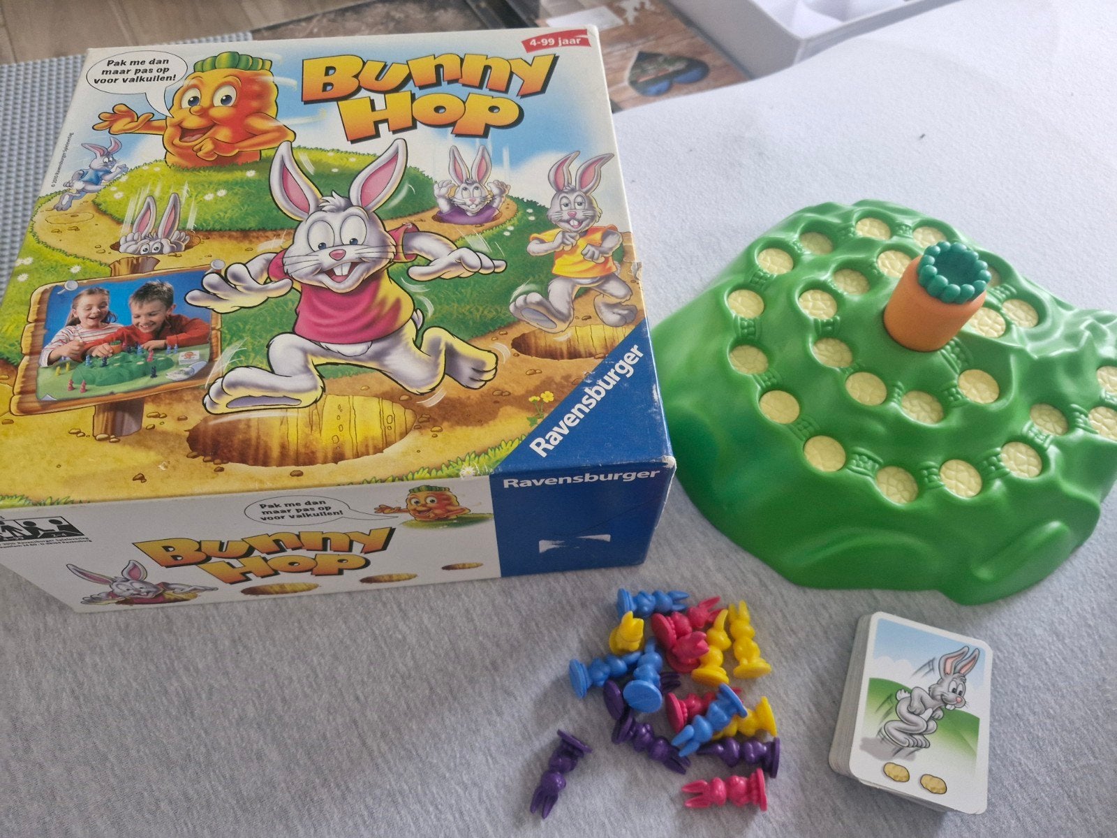 bunny hop spel, Drie of vier spelers, Ophalen, Gebruikt, Goliath Games