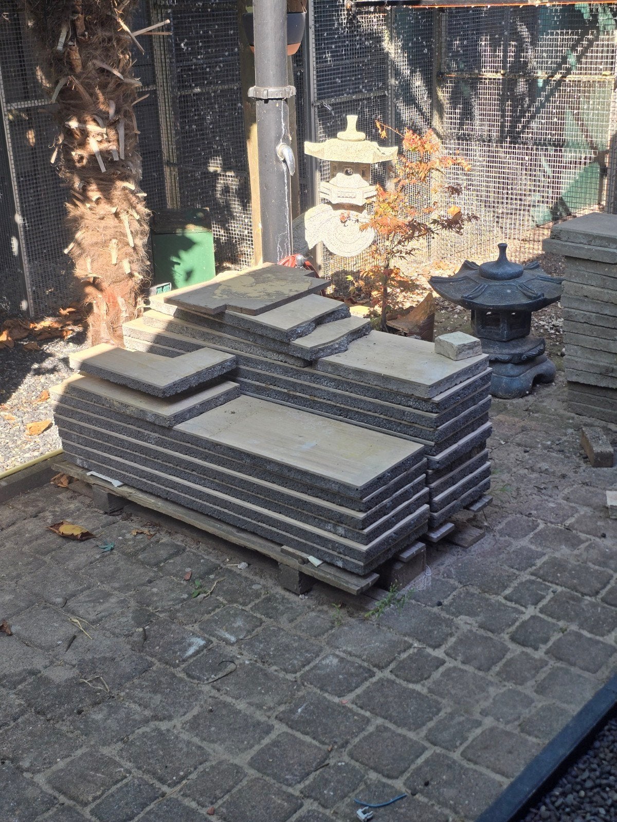 Keramische Betontegel Hout look, ruim 5 m2, Ophalen, Nieuw, Keramiek, Terrastegels