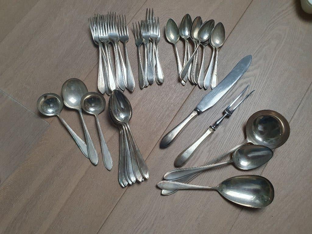 Verzilverd bestek, Gebruikt, Gero, Los bestek, Ophalen of Verzenden