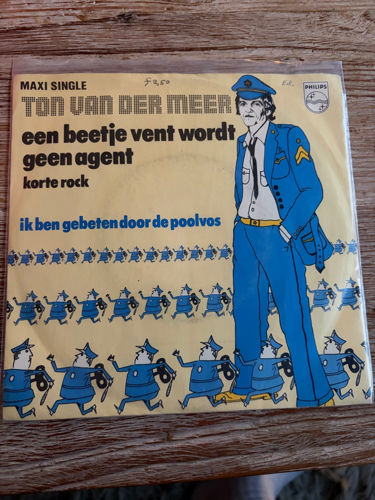 Ton van der Meer - Een beetje vent wordt geen agent (Single), Gebruikt, Originele persing, 7 inch, Ophalen of Verzenden