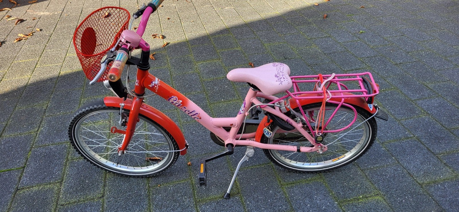 Gazelle meisjesfiets 20 inch met mandje en bagagedrager, Terugtraprem, Ophalen of Verzenden, Gazelle, 16 tot 20 inch