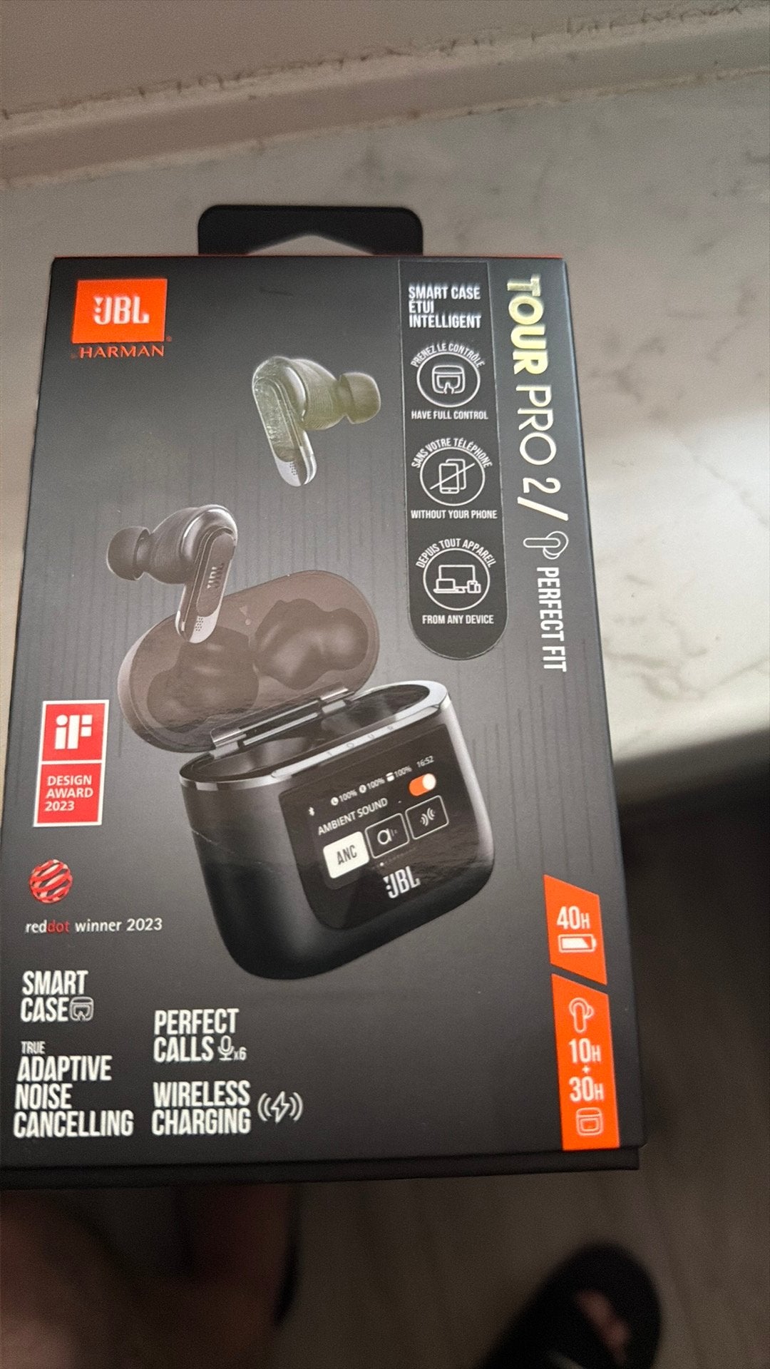 JBL Tour Pro 2 Draadloze Oordopjes met Smart Case, In-ear, JBL, Bluetooth, Ophalen of Verzenden