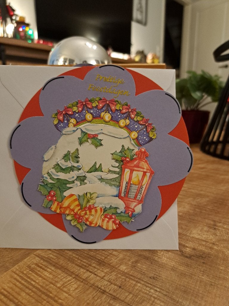 kerst kaart nr 2 met envelop, Ophalen of Verzenden, Nieuw, Kerst