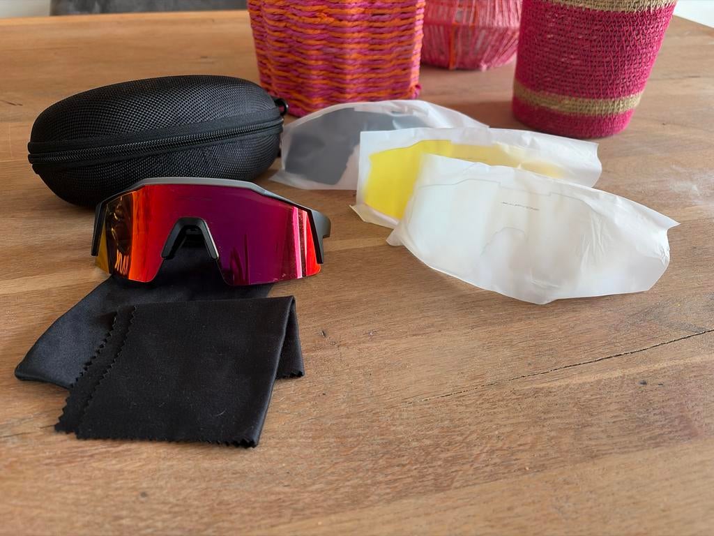 Fietsbril met verwisselbare lenzen, Sieraden, Tassen en Uiterlijk, Zonnebrillen en Brillen | Heren, Overige merken, Zonnebril