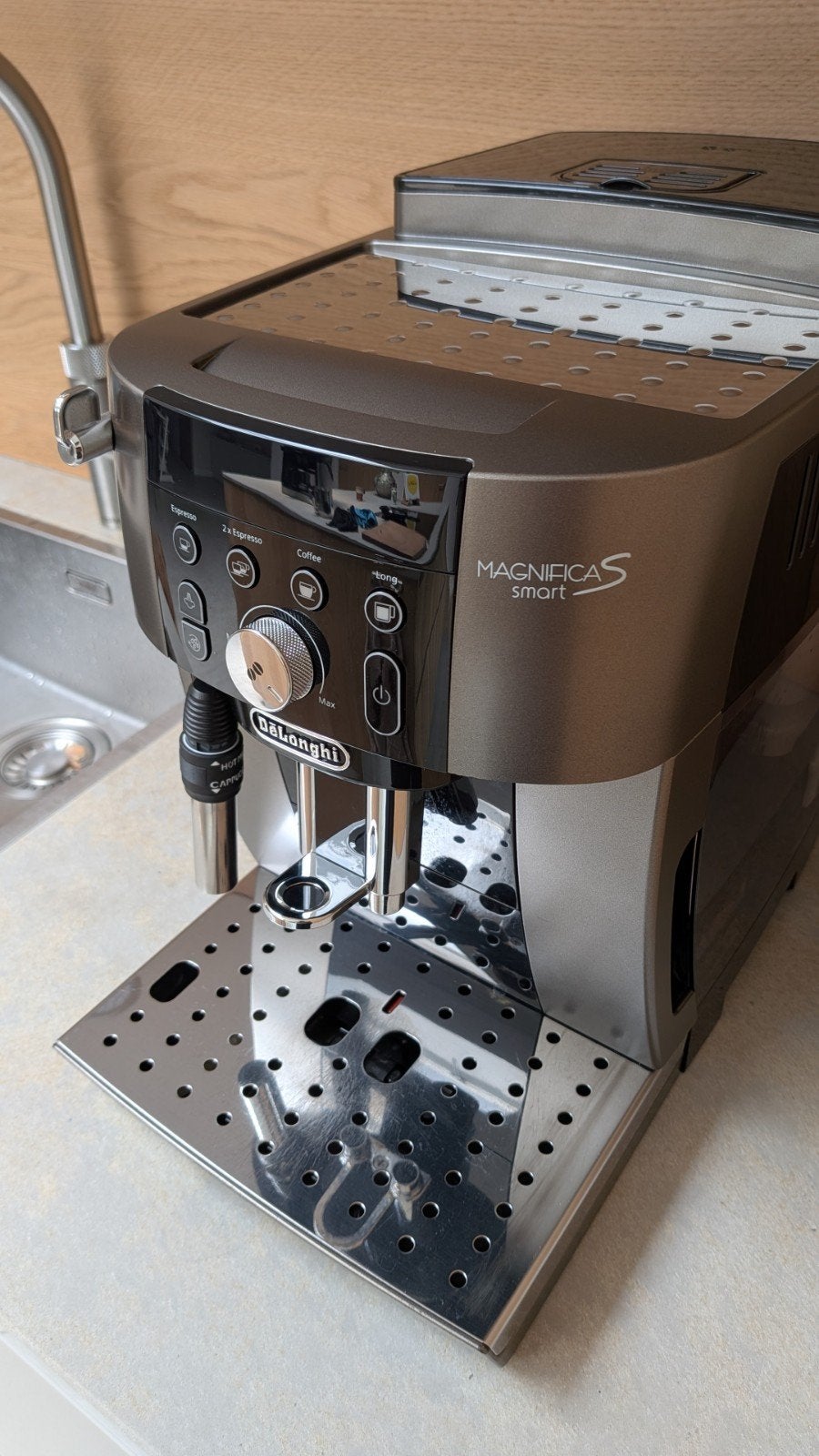De'Longhi Magnifica S Smart | Espresso + Koffie | GARANTIE, Ophalen, Zo goed als nieuw, Combi, 2 tot 4 kopjes