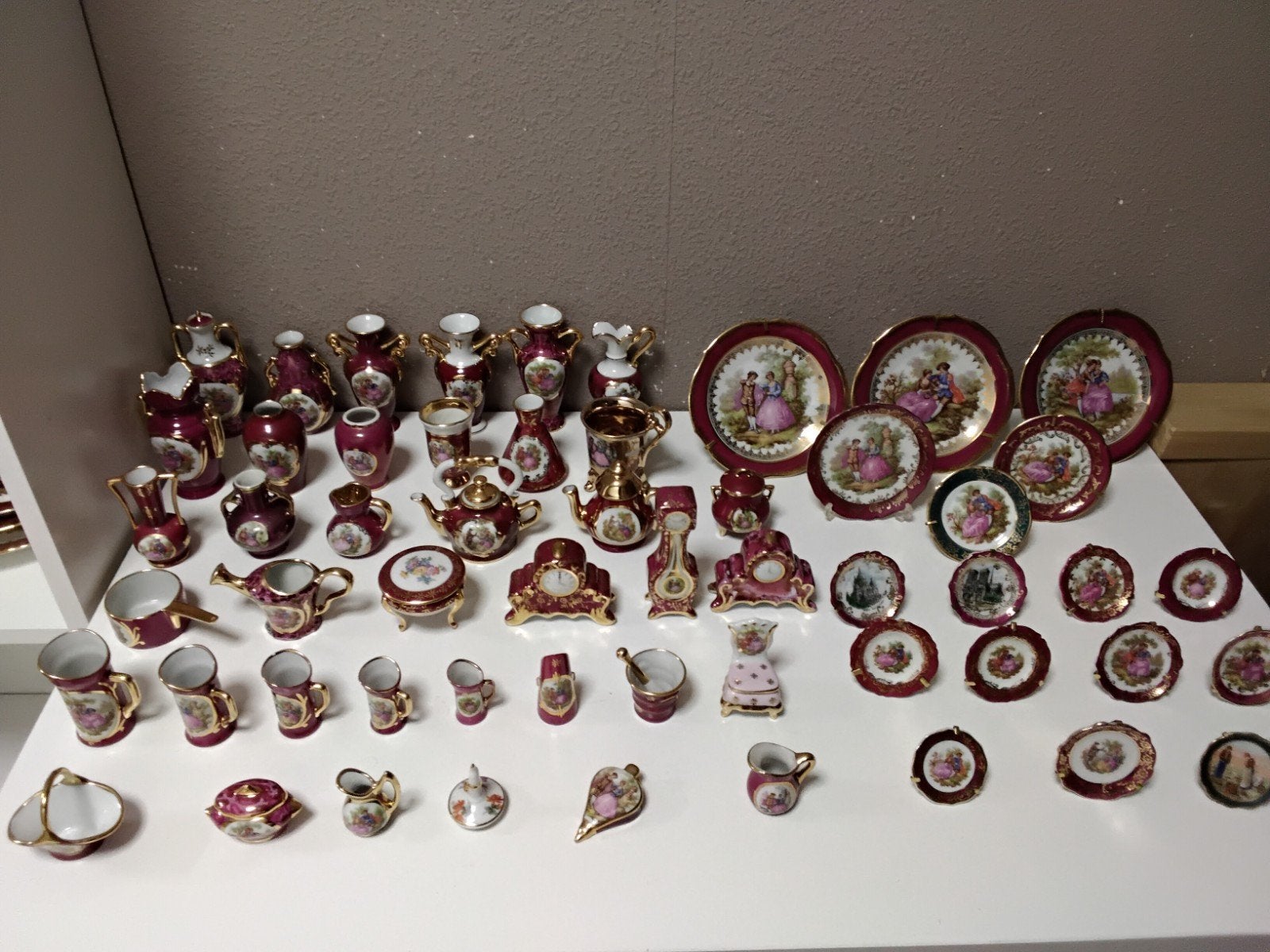 Grote collectie Franse limoges porselein, Antiek en Kunst, Ophalen