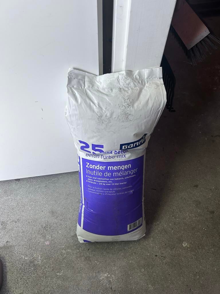 Gamma Snelbeton - Gesloten Zak 25kg, Ophalen, Nieuw, Beton