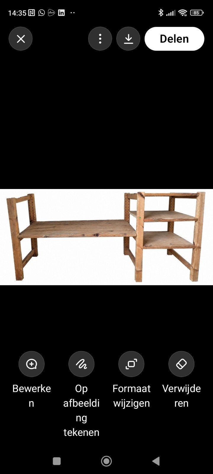 Ikea Ivar stellingkastonderdelen - 73 cm h / 83 cm b / 50 cm, Ophalen, Gebruikt