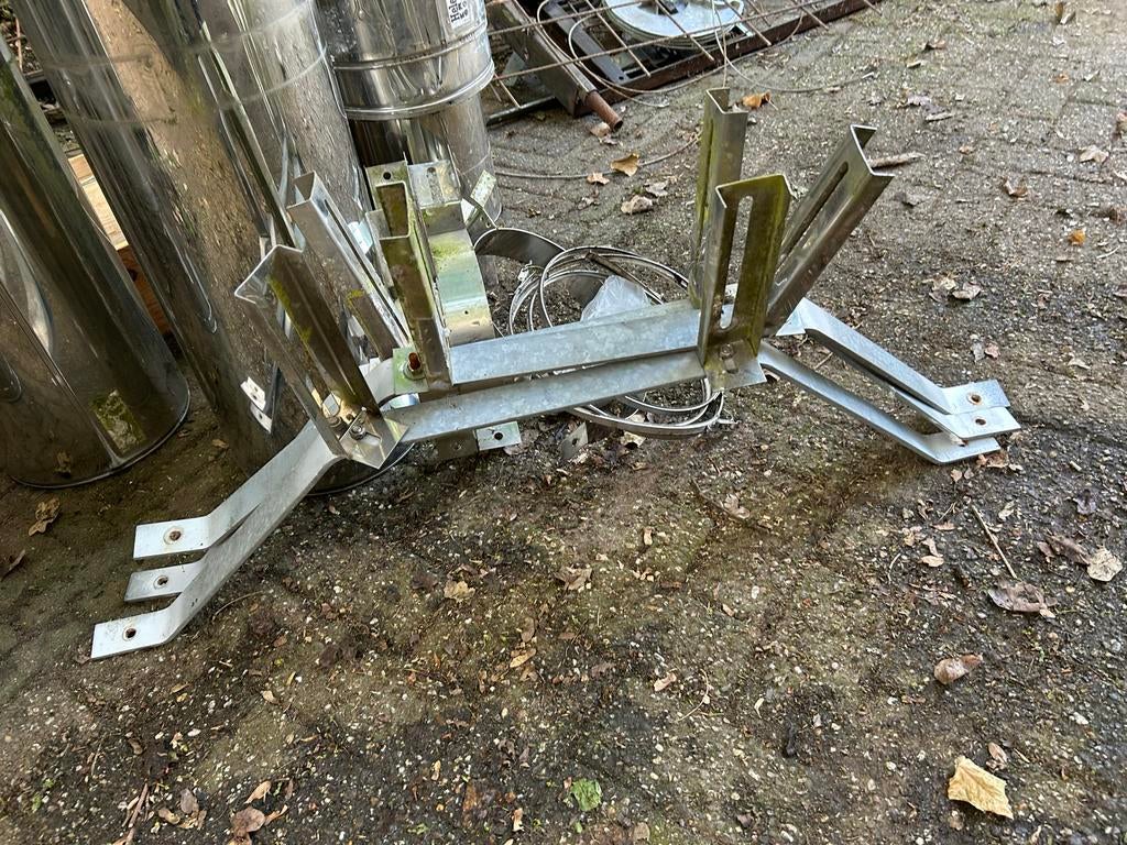 Dubbelwandige RVS Kachelpijpen en Accessoires, Ophalen, Gebruikt, Overige soorten