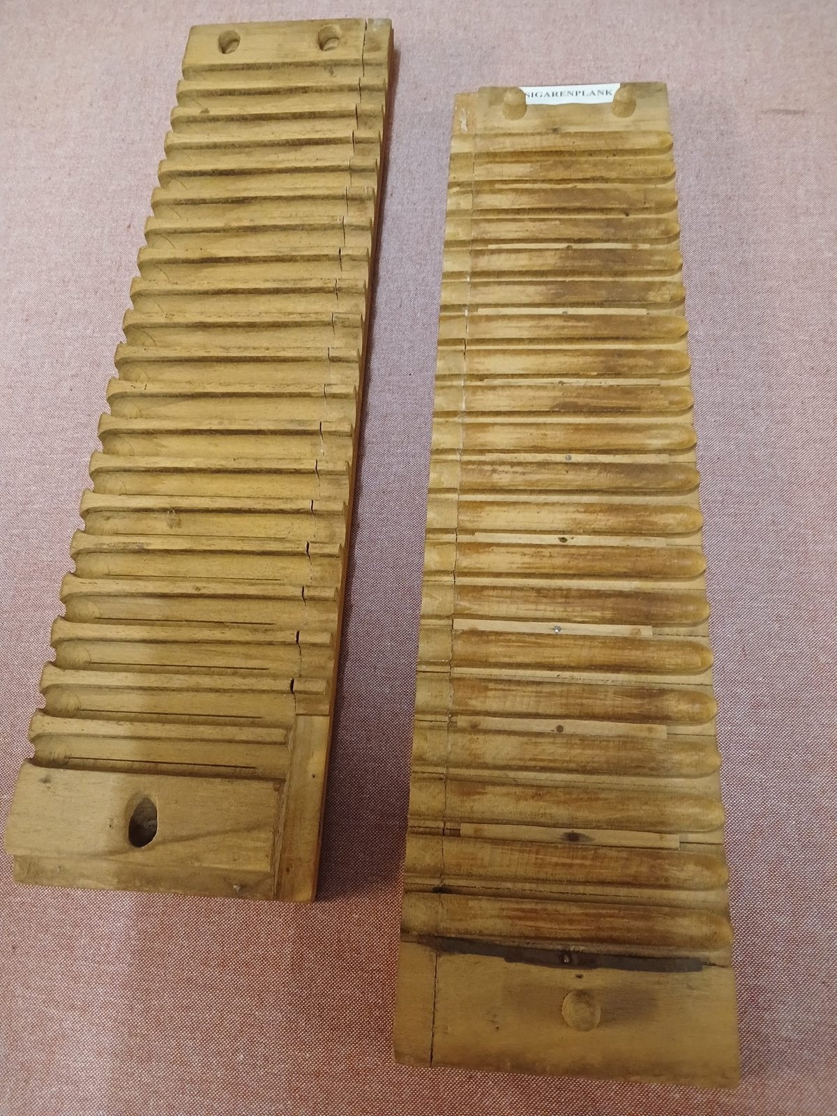 Houten sigarenmal/sigarenpers, Ophalen