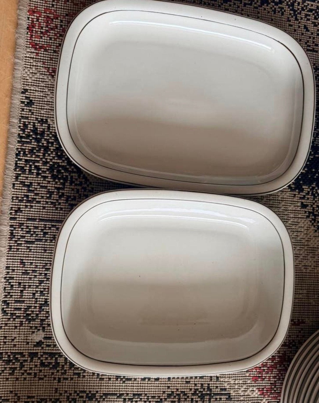Arabia Finland Fennica servies - serveer schalen, Huis en Inrichting, Keuken | Servies, Ophalen, Keramiek, Zo goed als nieuw, Bord(en)