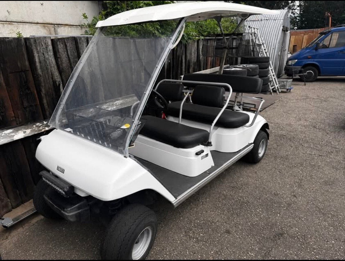 Yamaha golf kar 4 persoons start & stop, Ophalen, Zo goed als nieuw, Golfkar