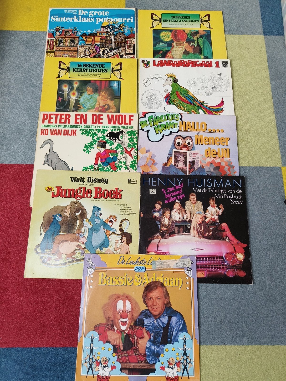 Diverse Kinder LP's: Sinterklaas, Kerst, Disney, Bassie, Cd's en Dvd's, Cd's | Kinderen en Jeugd, Ophalen of Verzenden, Gebruikt