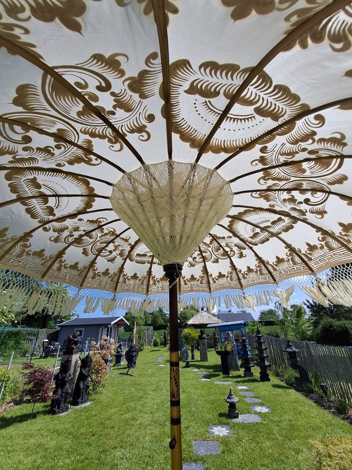 Ibiza parasol - bali parasol offwhite, Ophalen, Www.ibizasfeer.nl, Nieuw, Info@ibizasfeer.nl