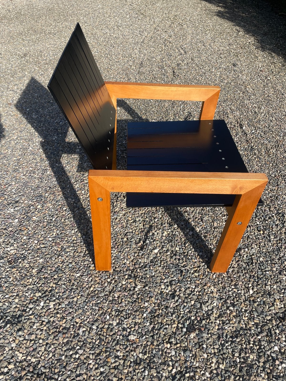 Unique! Slit chair Carl Hansen Bernt Petersen 1983 vintage, Ophalen, Zo goed als nieuw, 75 tot 100 cm, Hout