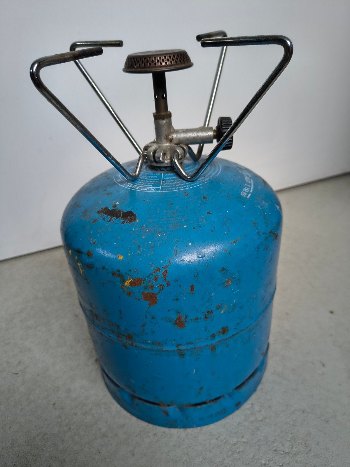 Campingaz gasbrander met gasfles, Ophalen