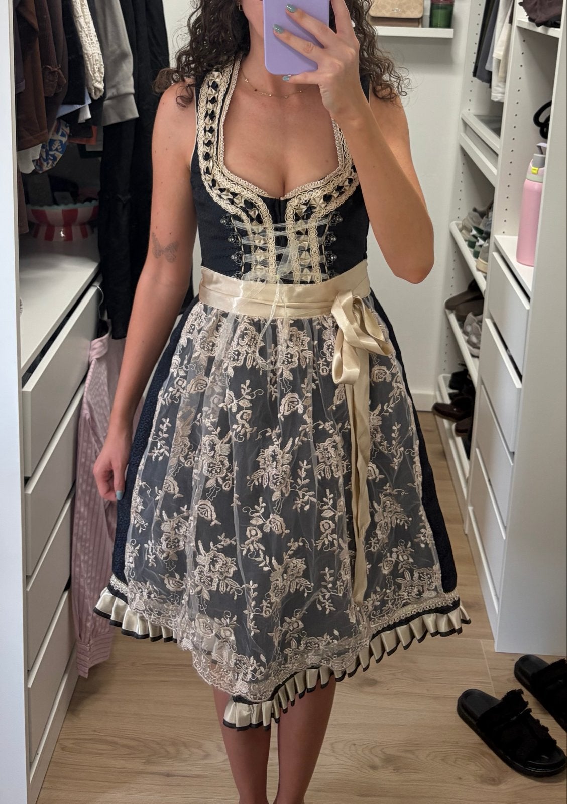 Mooie Dirndl, maat 36 (valt als 38), nieuwstaat, Kleding | Dames, Jurken, Maat 38/40 (M), Zwart, Nieuw, Ophalen of Verzenden