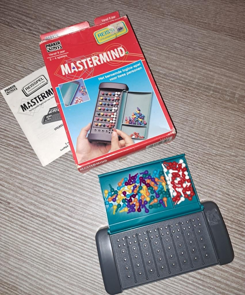 Mastermind reisspel, Hobby en Vrije tijd, Gezelschapsspellen | Bordspellen, Ophalen of Verzenden, Zo goed als nieuw, Reisspel