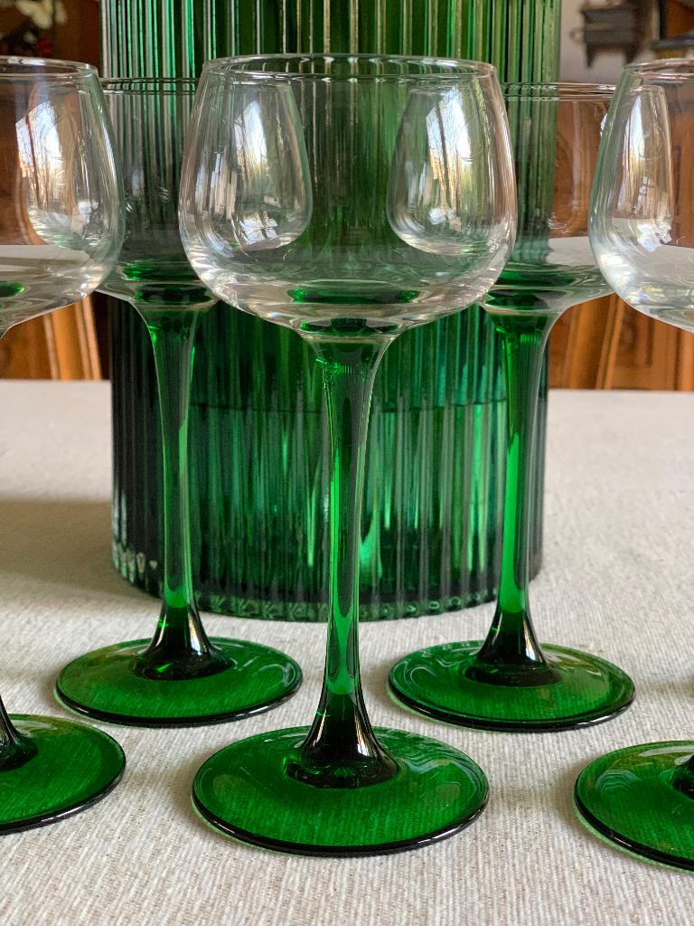 Vintage Luminarc Elzas Wijnglazen – Set van 6, Ophalen of Verzenden