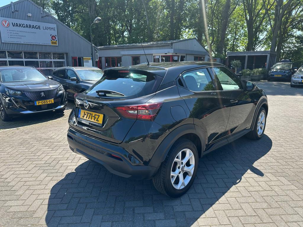 Nissan Juke 1.0 DIG-T Acenta , carplay , camera, Auto's, Nissan, Voorwielaandrijving, Start-stop-systeem, Euro 6, Zwart