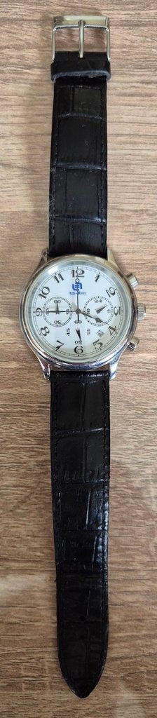 Air-Rail Quartz chronograaf herenhorloge., Sieraden, Tassen en Uiterlijk, Horloges | Heren, Overige merken, Leer, Staal, Polshorloge