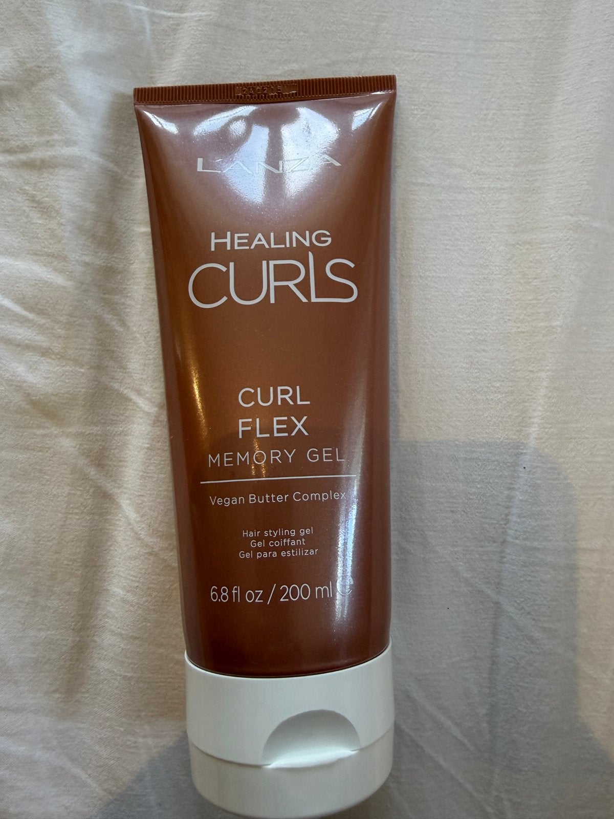 L'ANZA Healing Curls Curl Flex Memory Gel 200ml, Ophalen of Verzenden, Nieuw, Gel, Wax, Haarlak of Mousse