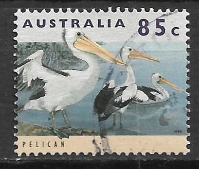 Australie 1990 Vogel Australische pelikaan, Verzenden, Gestempeld