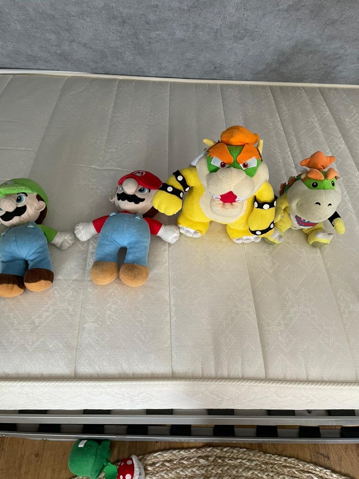 Super Mario Knuffels: Bowser, Bowser Jr., Mario & Luigi, Gebruikt, Overige typen, Ophalen of Verzenden, Nintendo